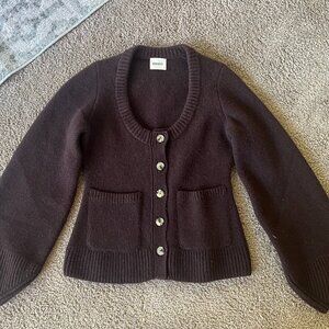 EUC Khaite Caro in chocolate brown